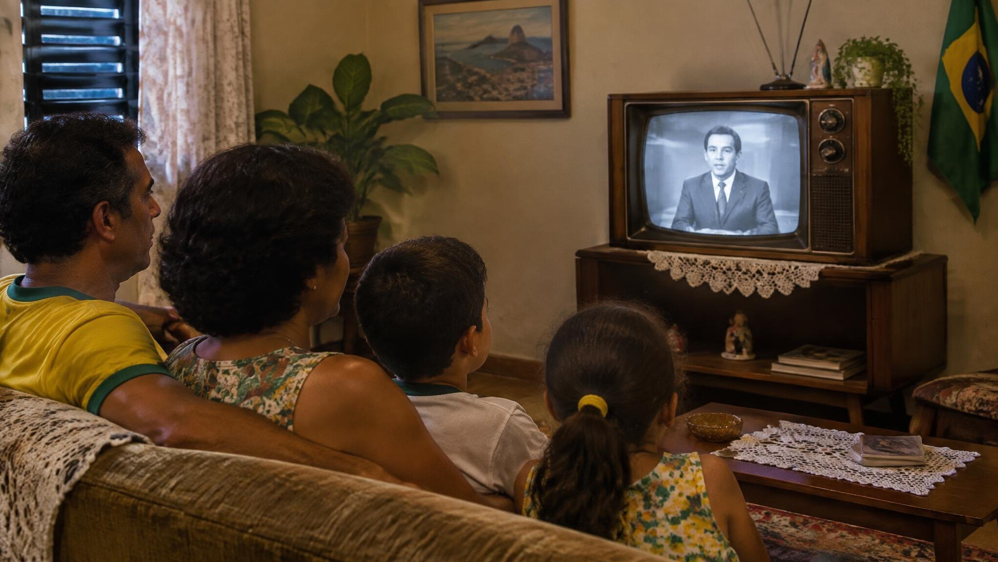 vintage television set