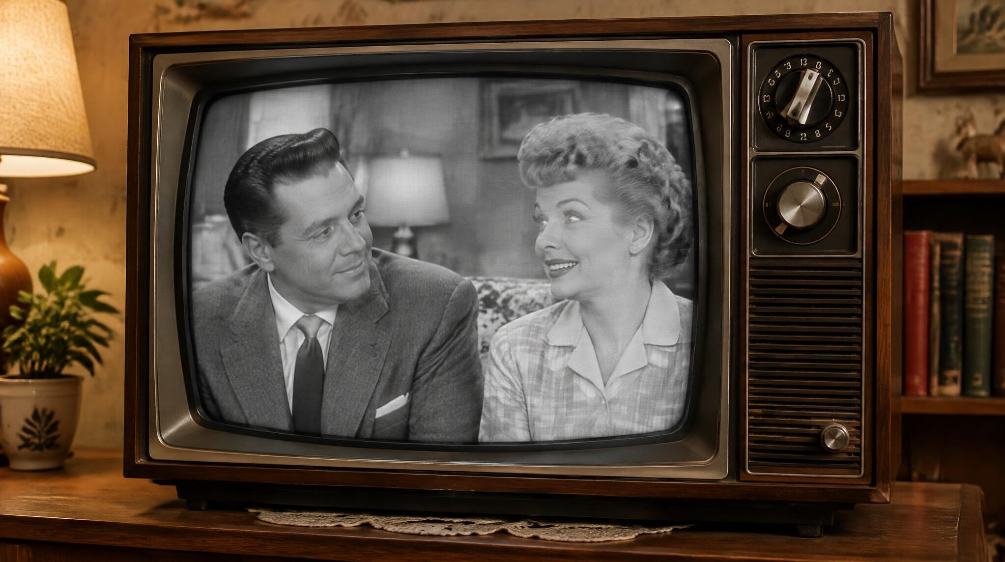 vintage television set