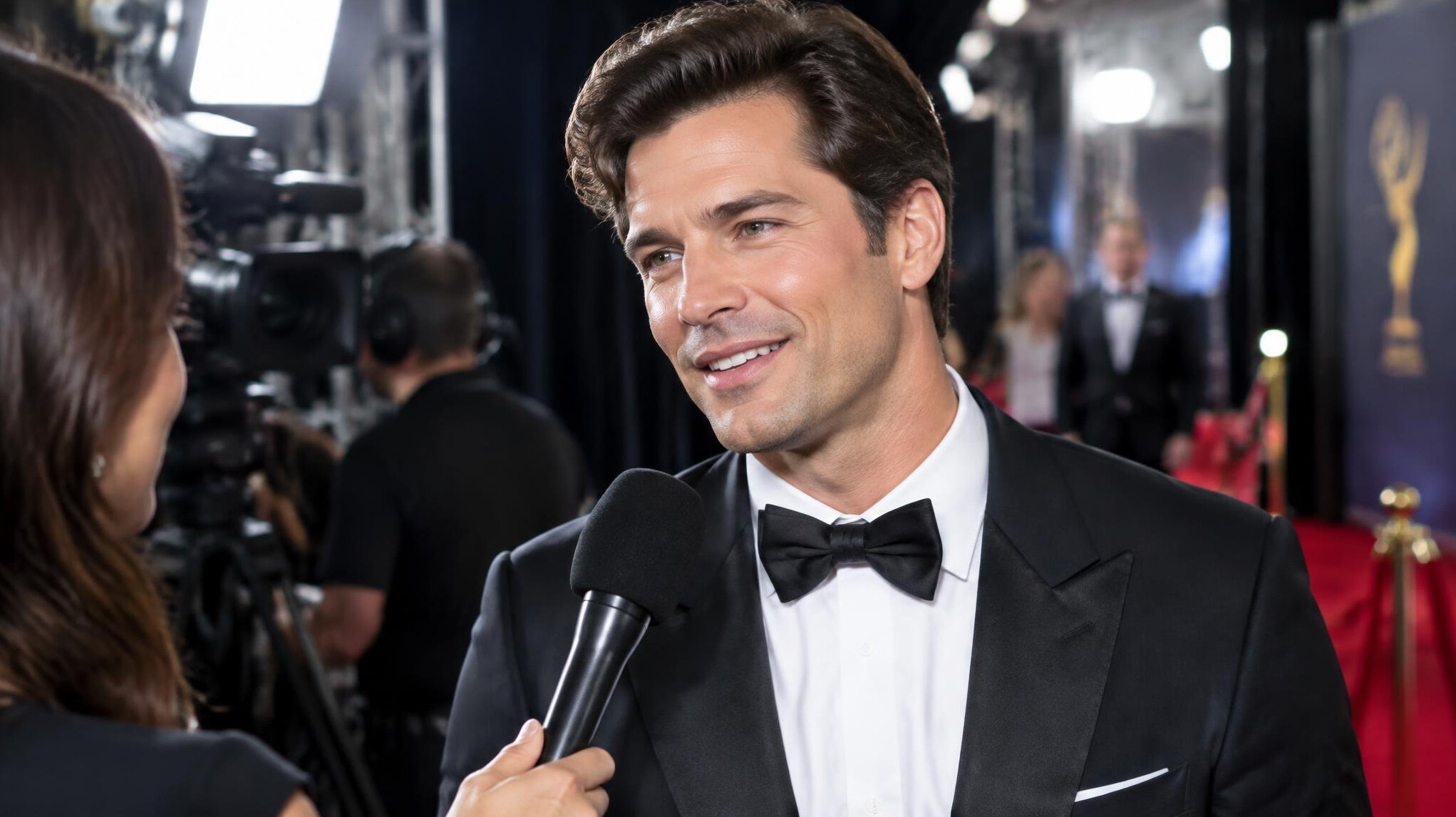 tv star backstage interview