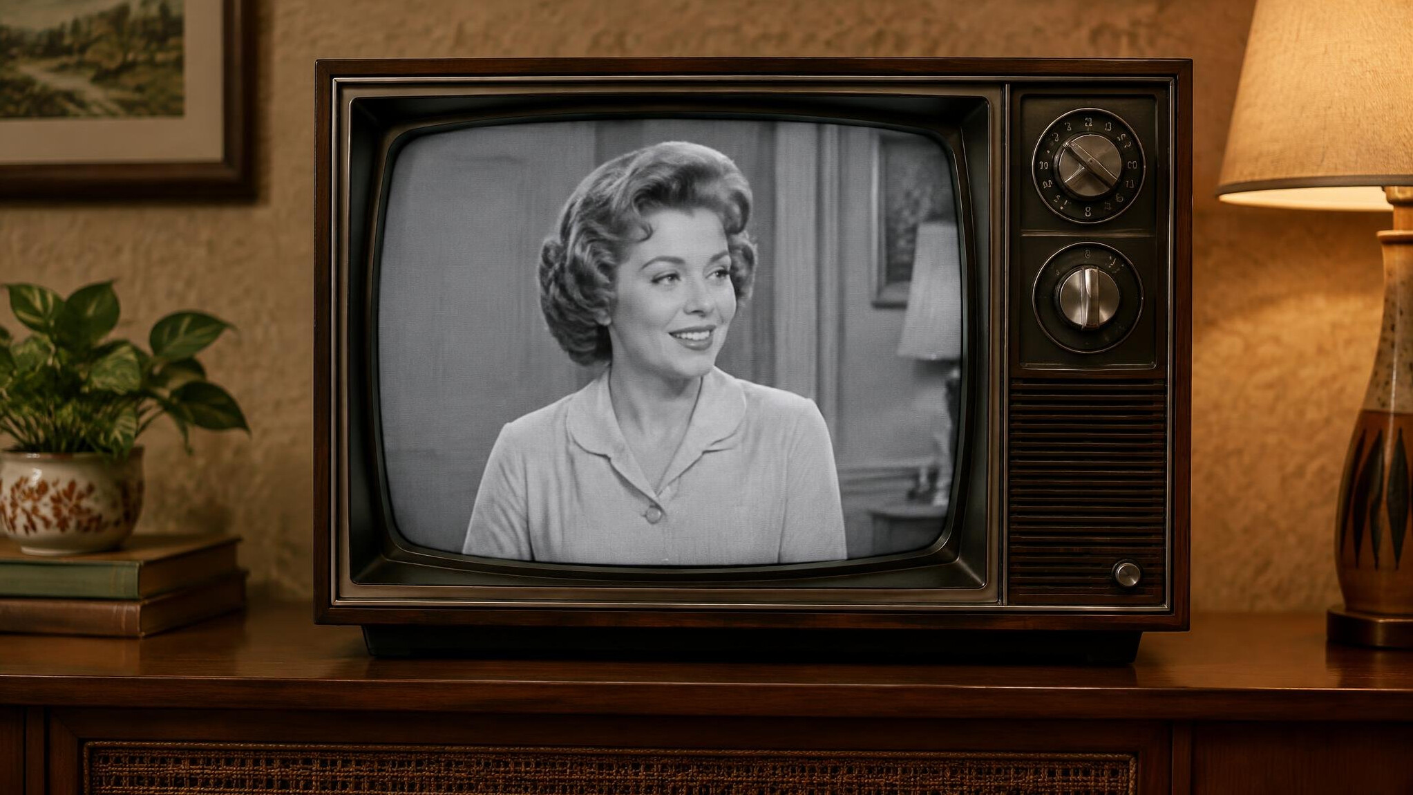 vintage television set