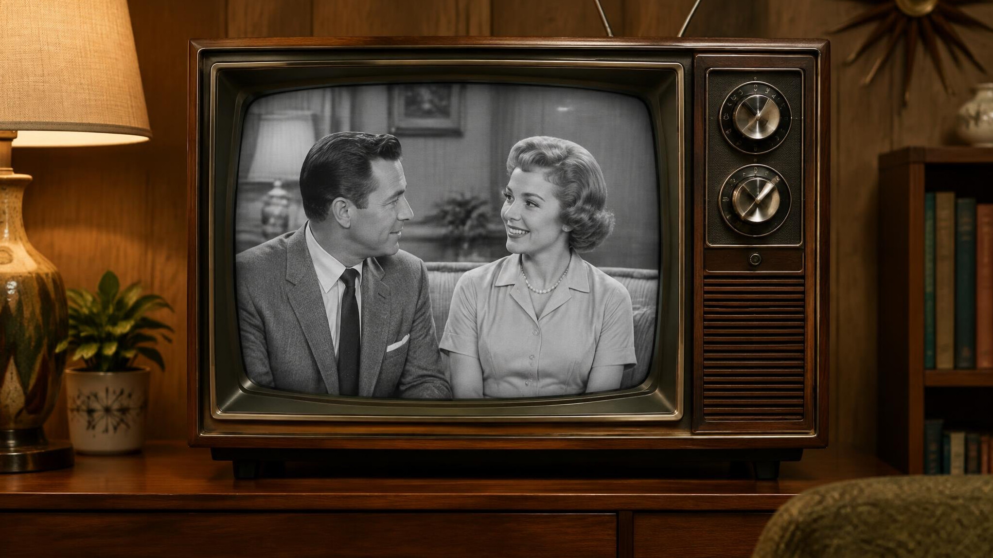 vintage television set