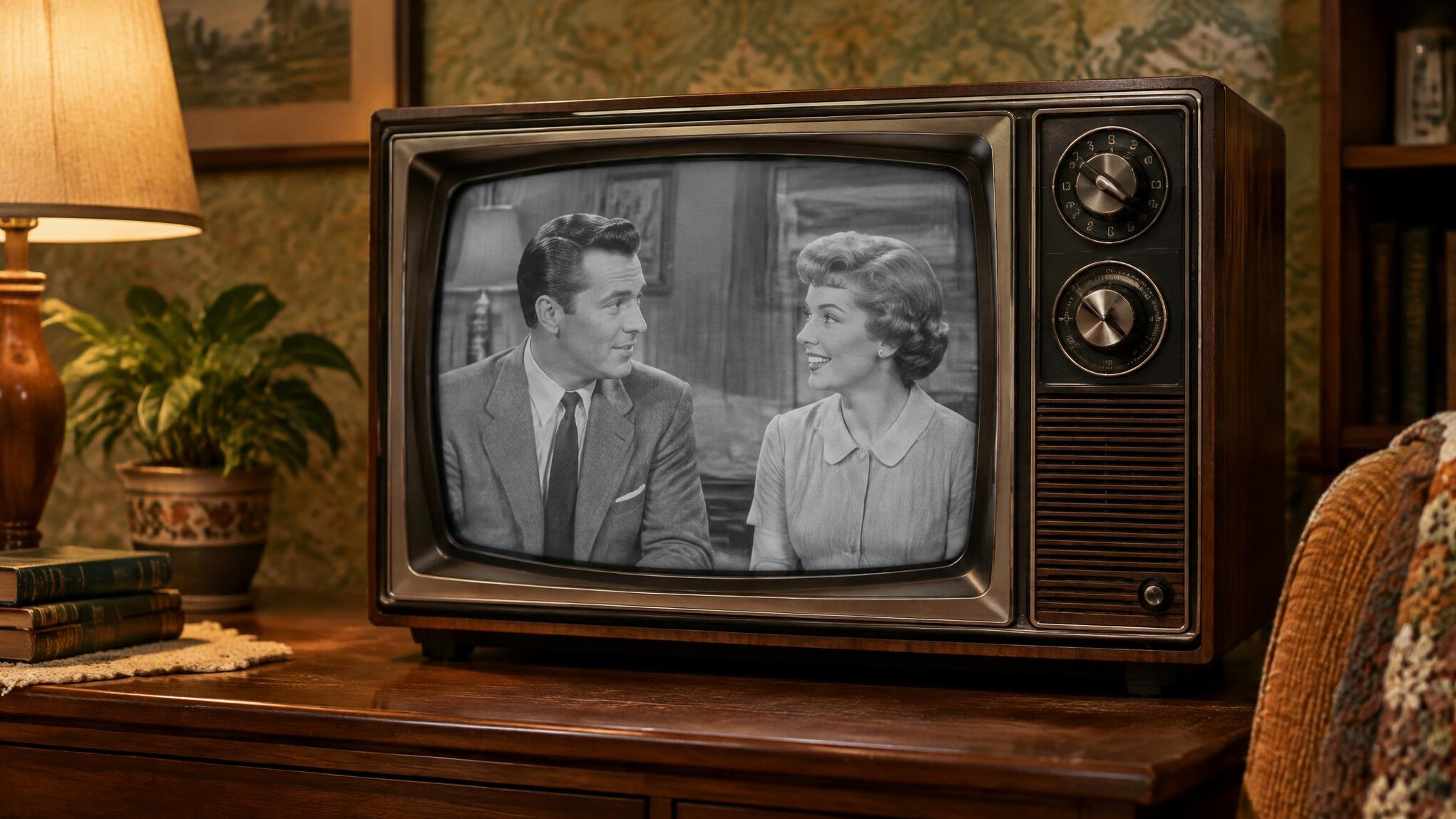 vintage television set
