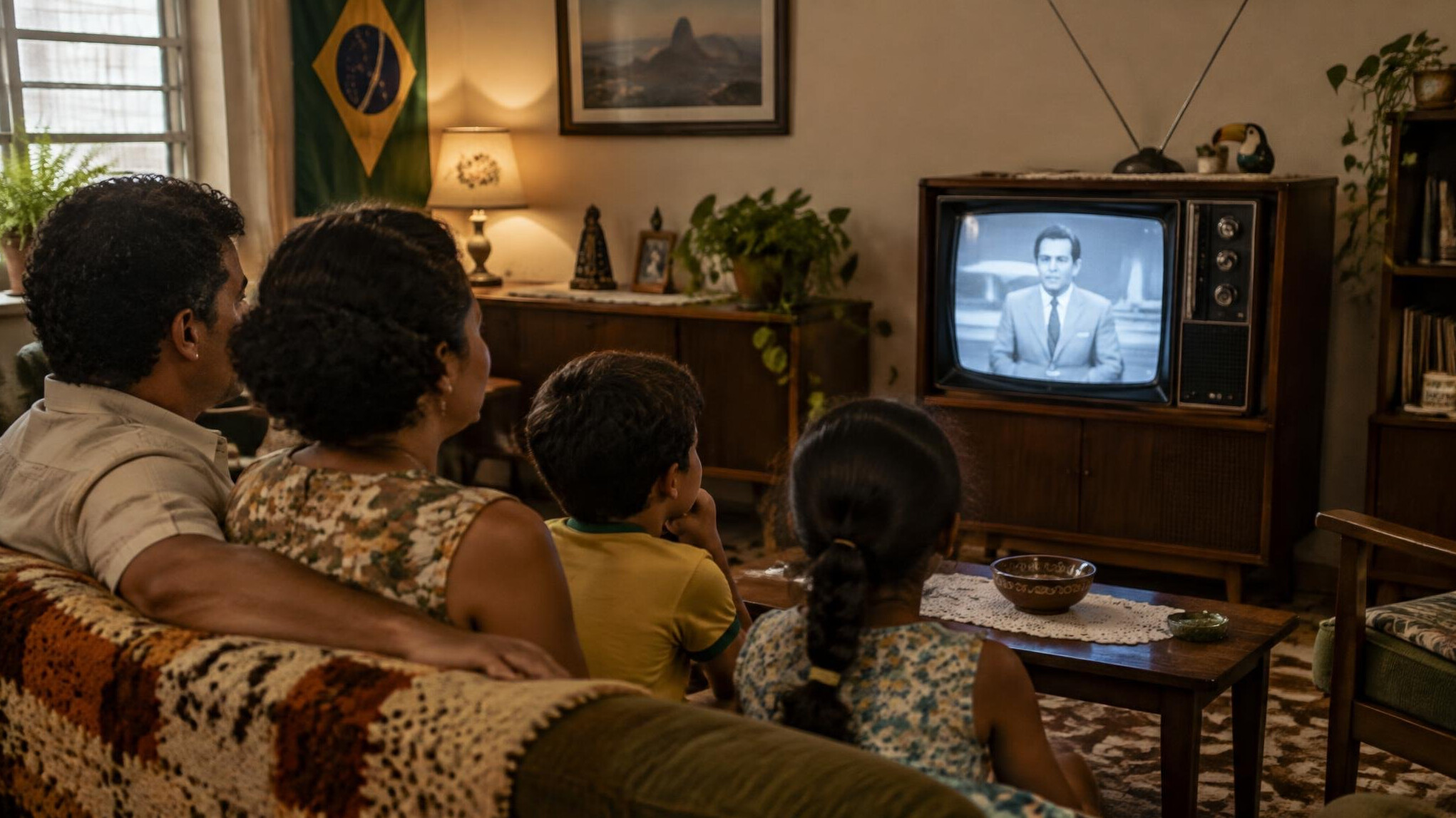 vintage television set