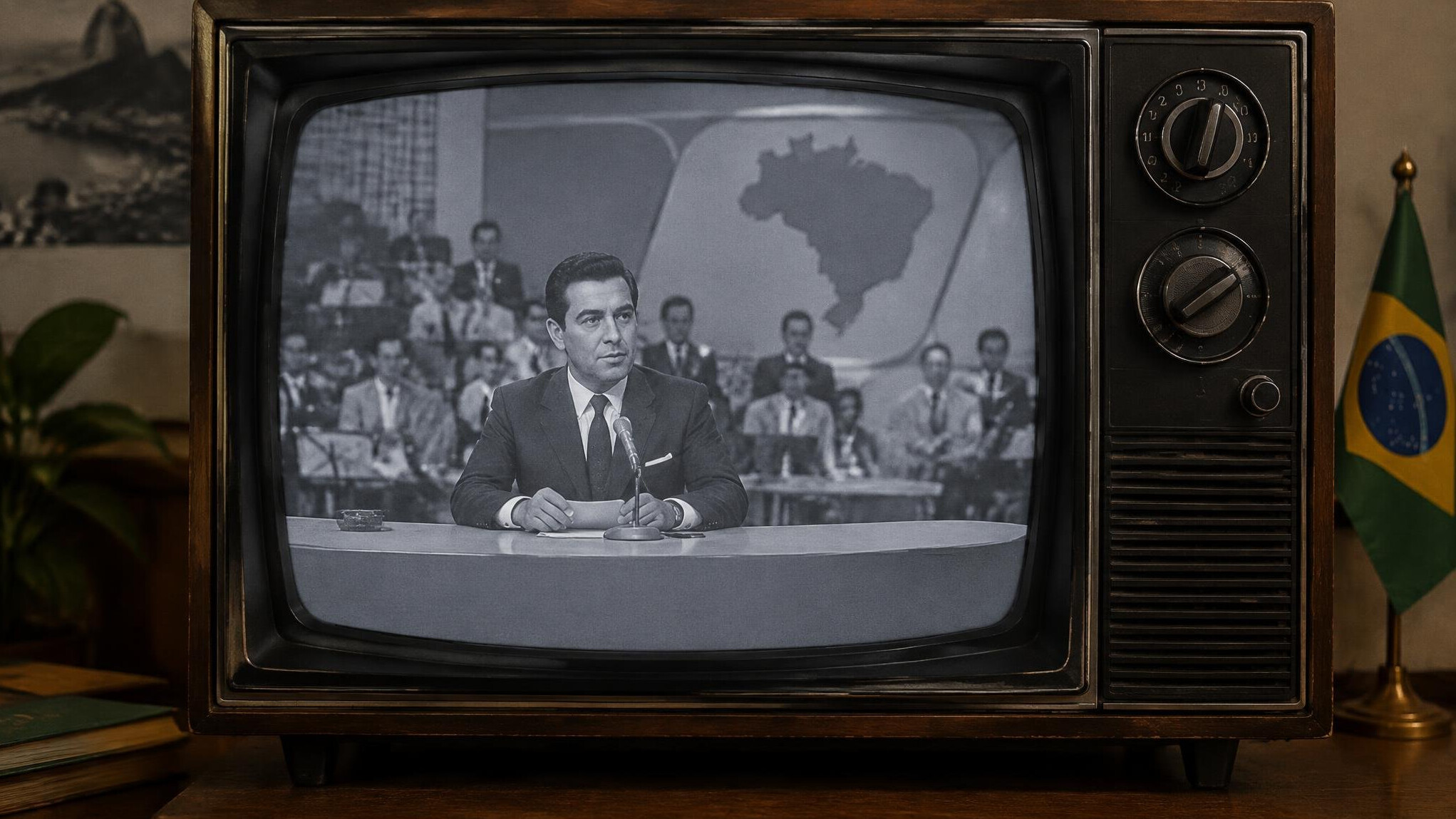 vintage television set